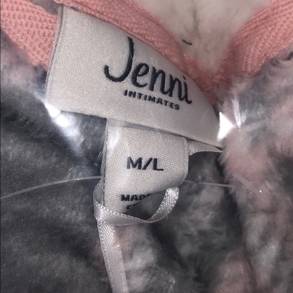 New Women's Jenni Faux Fur Trim Plaid Robe - Picture 3 of 11